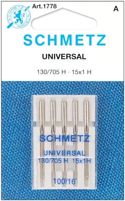 10 Pack – Schmetz Universal Machine Needles-Size 16/100 5/Pkg – 1778