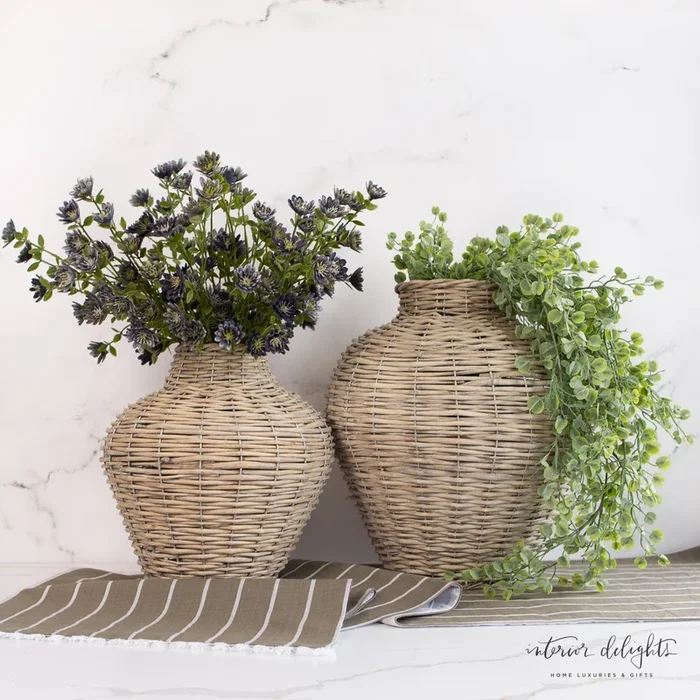 11” or 13.5” Willow Vases- Two Sizes- CLEARANCE ITEM=FINAL SALECosmetics