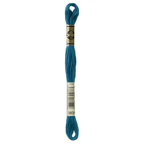 12 Pack – DMC 6-Strand Embroidery Cotton 8.7yd-Very Dark Turquoise – 117-3809
