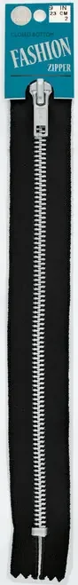2 Pack – Coats Fashion Metal Aluminum Closed Bottom Zipper 5″-Black – F24A 5-2