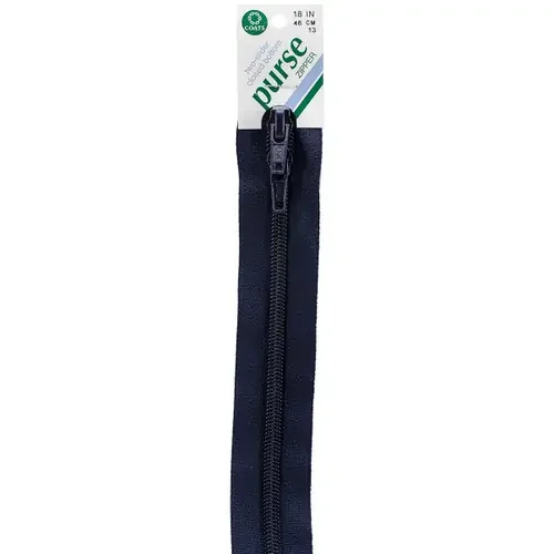2 Pack – Coats Purse Double Slider Zipper 18″-Navy – F53 18-13