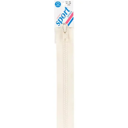 2 Pack – Coats Sport Separating Zipper 14″-Natural – F43 14-256