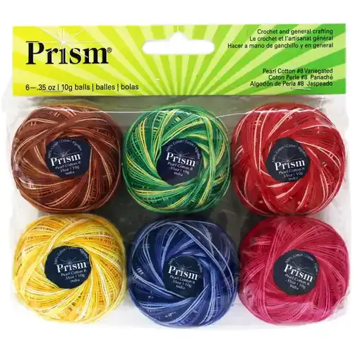 3 Pack – DMC Prism Pearl Cotton Size 8 6/Pkg-Variegated – 74497