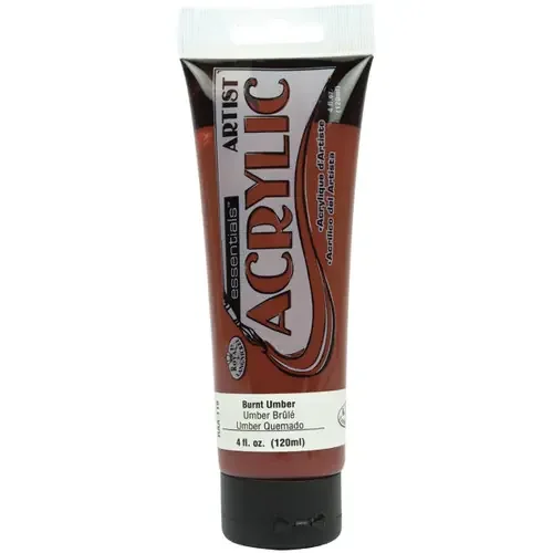 3 Pack – Royal & Langnickel(R) essentials(TM) Acrylic Paint 4oz-Burnt Umber – RAA-119
