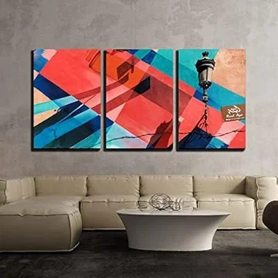 3 Piece Canvas Wall Art – Exotic Style Wall Painting – Modern Home Art Stretched and Framed Ready to Hang – 16