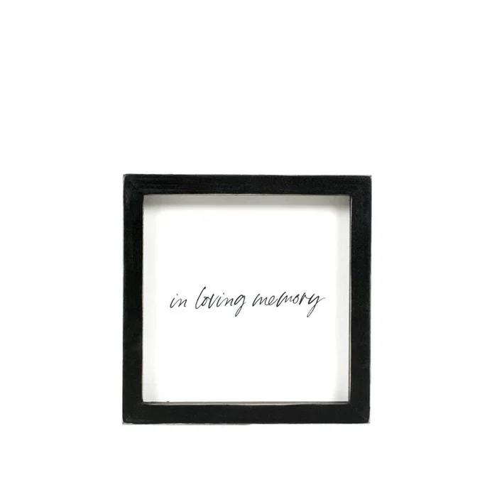 “In Loving Memory” Wood Framed SignCosmetics