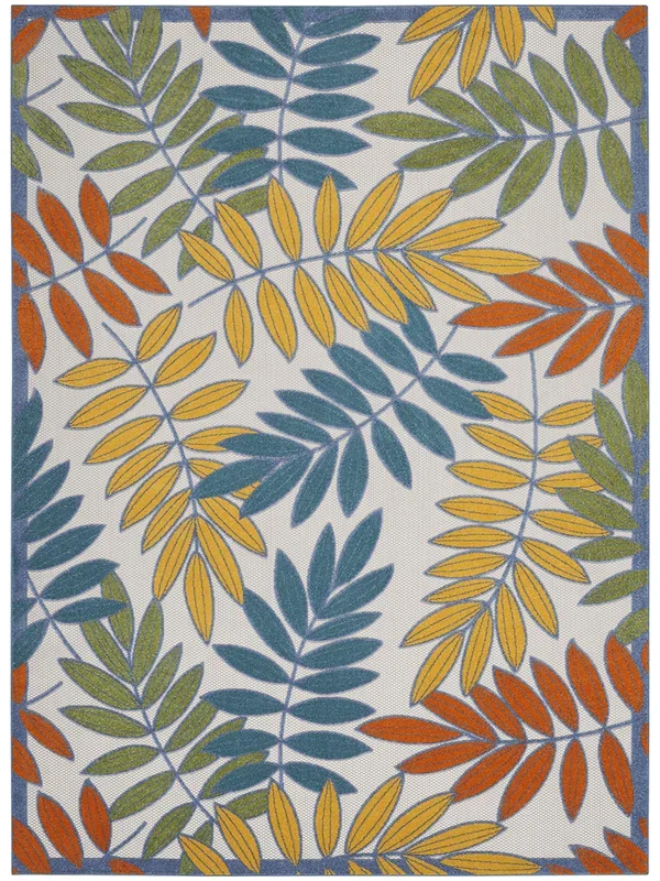 Aloha ALH18 Ivory/Multicolor 10′ x 14′ Rug