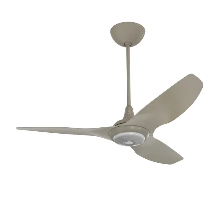 Big Ass Fans Haiku 52″ Ceiling Fan with Cocoa Aluminum Blades and Satin Nickel Finish, Downrod 20″, Covered Outdoors with LED