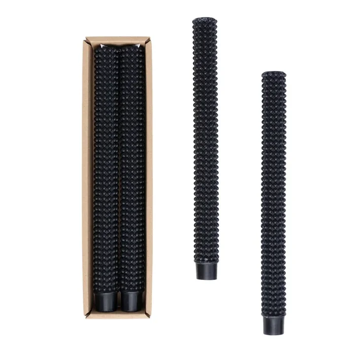 Black Hobnail Taper Candle – SetCosmetics
