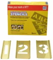 Brass Interlocking 1/2″ Letters – 53 Piece Set