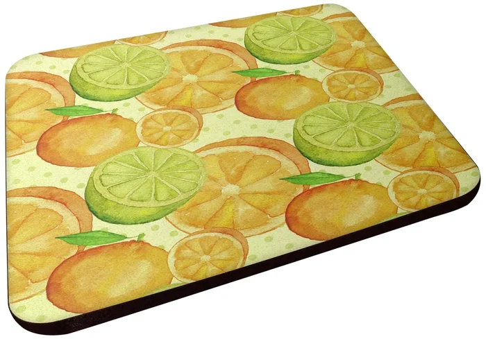 Caroline’s Treasures Watercolor Limes and Oranges Citrus Decorative coasters, 3.5, Multicolor