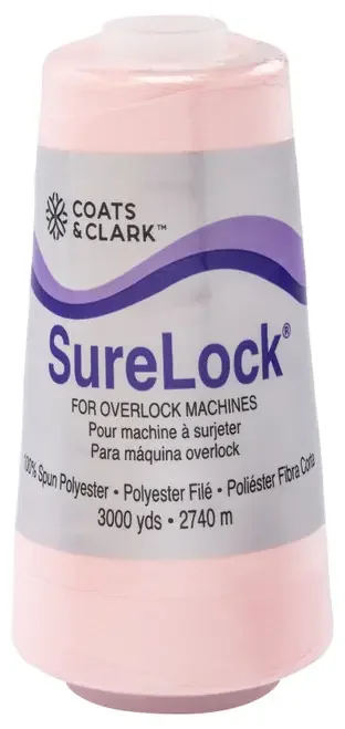Coats Surelock Overlock Thread 3,000yd-Pink – 6110-4415