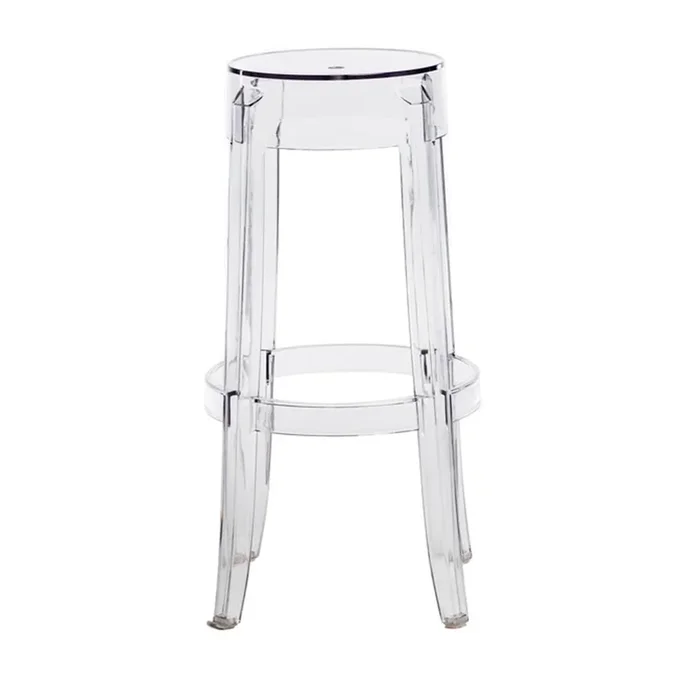Commerical Seating Products RPC Clear Kage Backless Stool Chairs