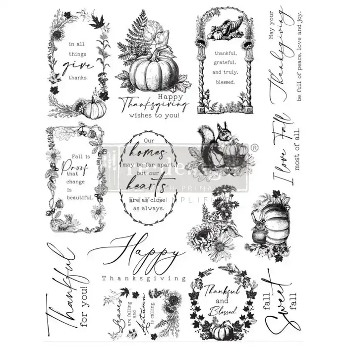 Decor Clear Stamp – Fall Sweet Fall – 8.5×11 sheet size — Flipping Fabulous