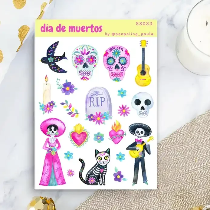 Dia de Muertos Sticker Sheet
