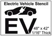 Electric Vehicle with Plug, 48″x42″