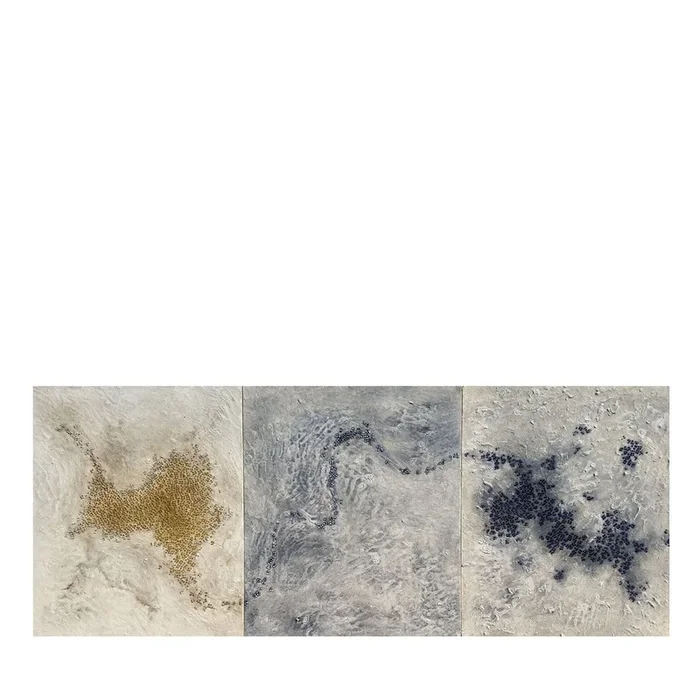 EvoluzioneTriptychonausstrukturiertemKunstharz