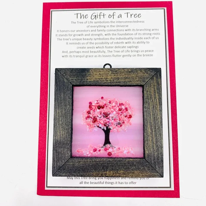 Fused Glass Tree of Life Shadow Box 70Decor