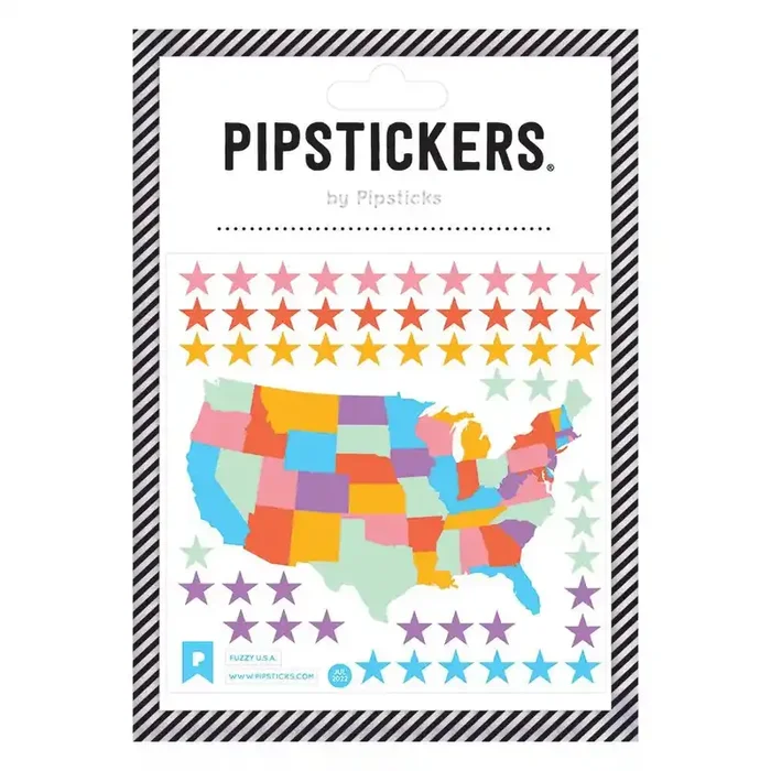 Fuzzy U.S.A. Stickers