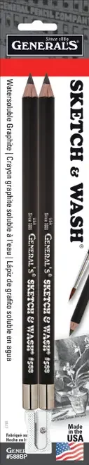 General‘s Sketch & Wash Pencils 2/Pkg- – GP588BP