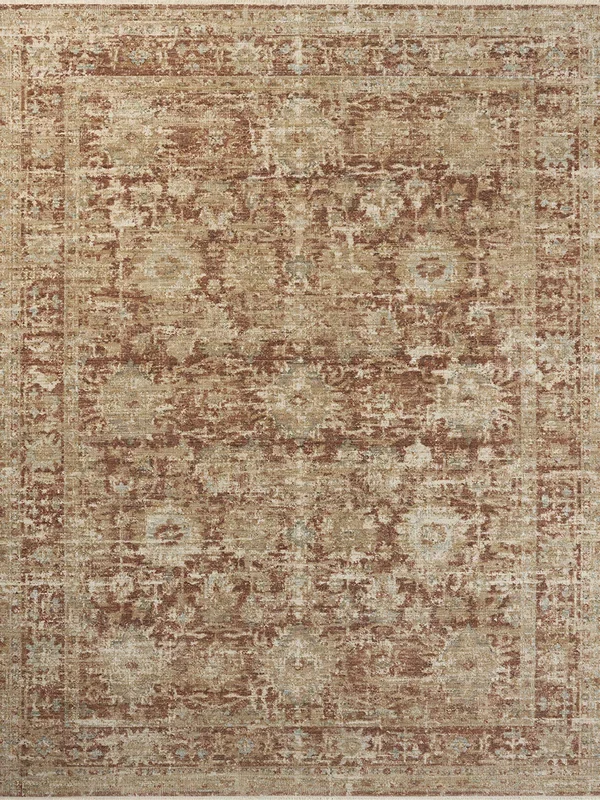 Heritage HER-03 Brick / Multi 4”0″ x 8”0″ Rug by Patent Pending