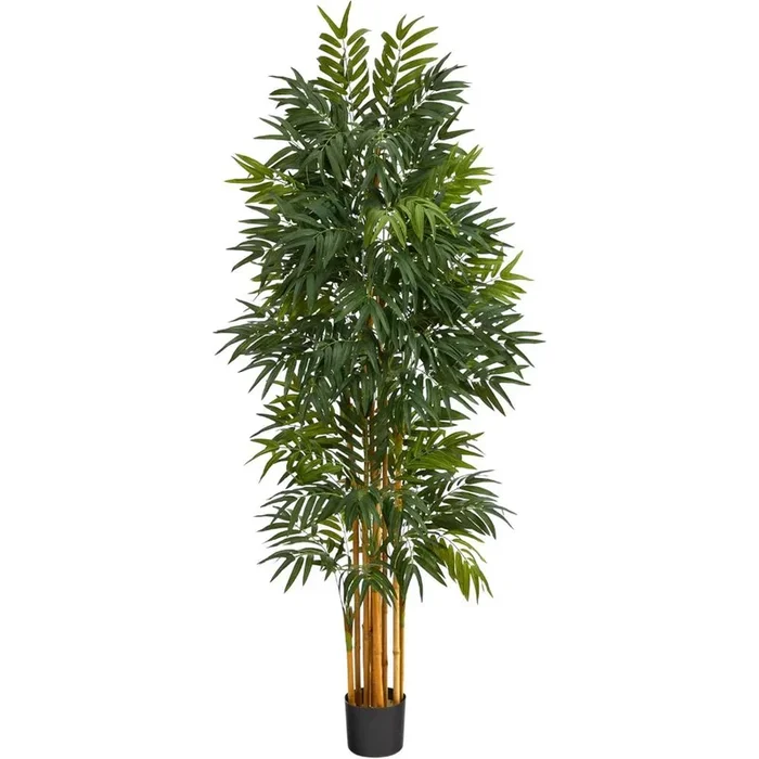 Hivvago 5.5 Feet Phoenix Artificial Palm tree with Natural Trunk