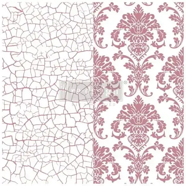 Imperial Crackle Clear-Cling Stamps ReDesign With Prima — Flipping Fabulous