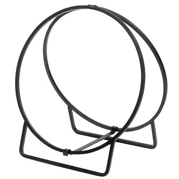 Iron Hoop Firewood Holder | 24 inchHearth
