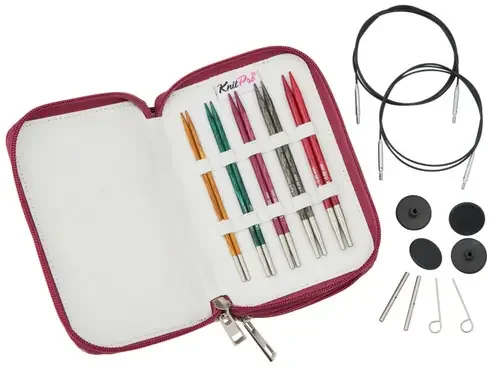 KnitPro-Dreamz Starter Interchangeable Needles Set 5″-5 Pair Interchangeable Tips – 5A0027SC-1GB37