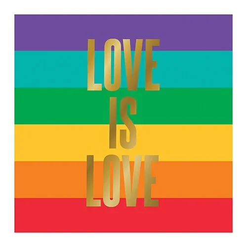 Love is Love Rainbow NapkinsCosmetics