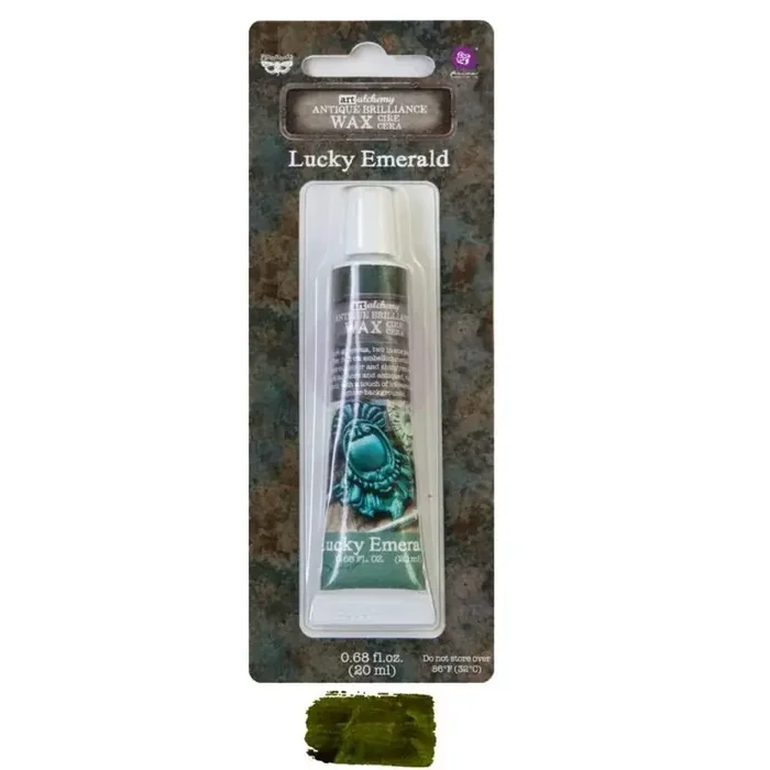 Lucky Emerald Matte Finish Wax Art Alchemy Finnabair — Flipping Fabulous