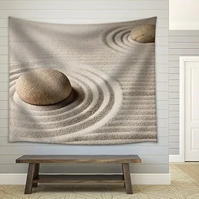 Mini Zen Garden – Fabric Wall Tapestry Home Decor – 68×80 inches