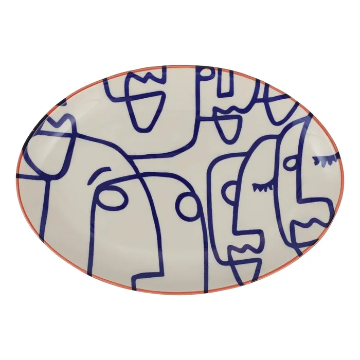 Moda Faces Oval PlatterOval Platters