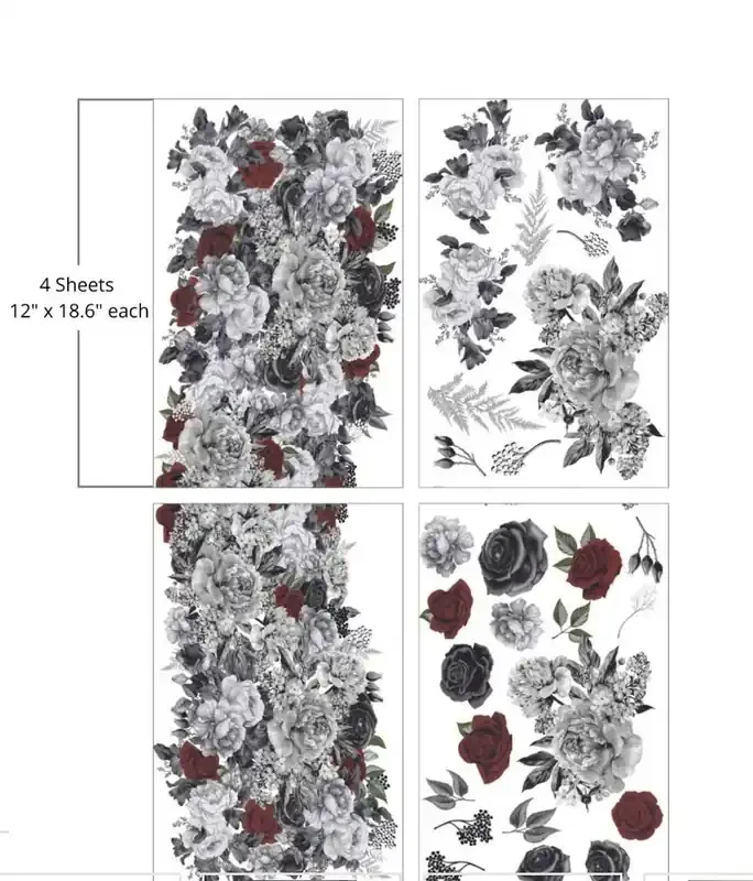 Monochrome Majesty Large Transfer — Flipping Fabulous
