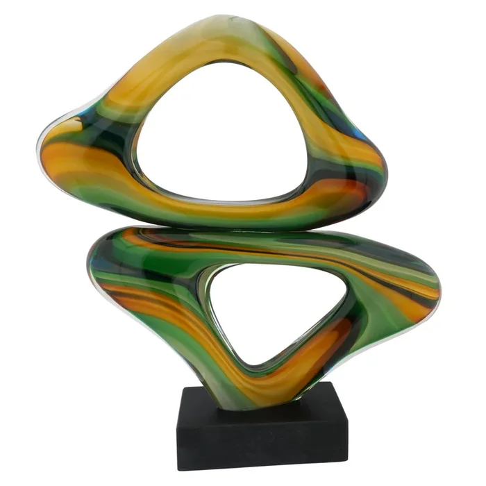 MuranoGlassAbstractSculpture-BlueGreenBrown