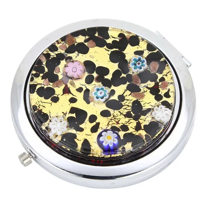 MuranoMillefioriFoldingCompactMirror-GoldMillefiori