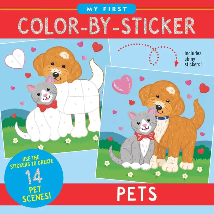 My First Color-by-Sticker Book – Pets
