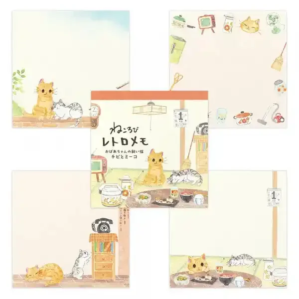 Nekorobi Chibi and Miiko Memo Pad