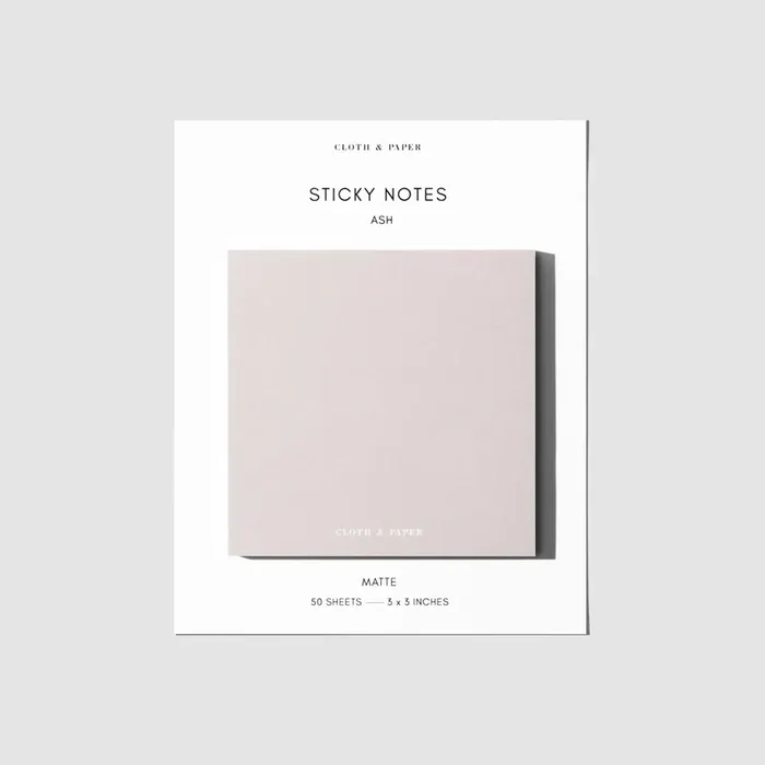 Note Neutrality Sticky Notes – Ash