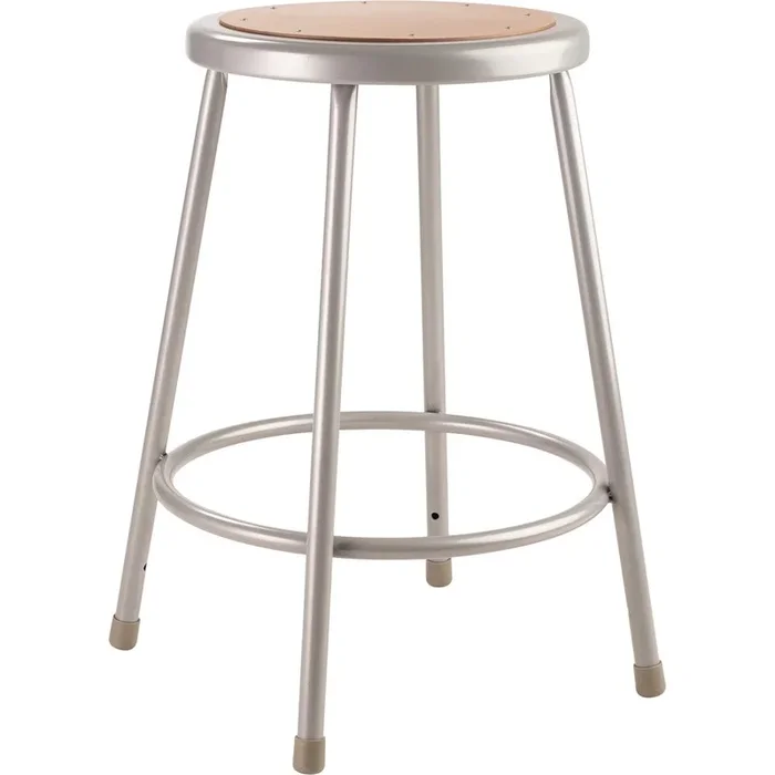 NPS® 24″ Heavy Duty Steel Stool, Grey