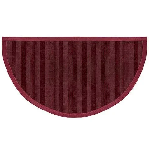 Oxblood Half Round Sunset Hearth RugHearth