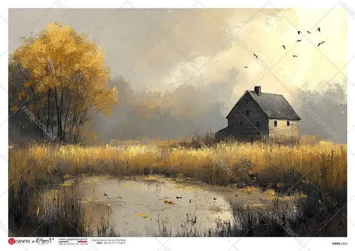 Paper Designs Cabin by the Lake Rice Paper — Flipping Fabulous