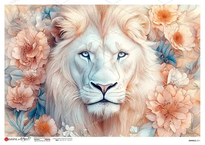 Paper Designs Soft Floral Lion — Flipping Fabulous