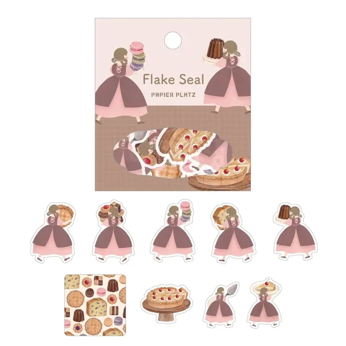 Papier Platz x Terufuku Shoten Flake Sticker – Baked Sweets