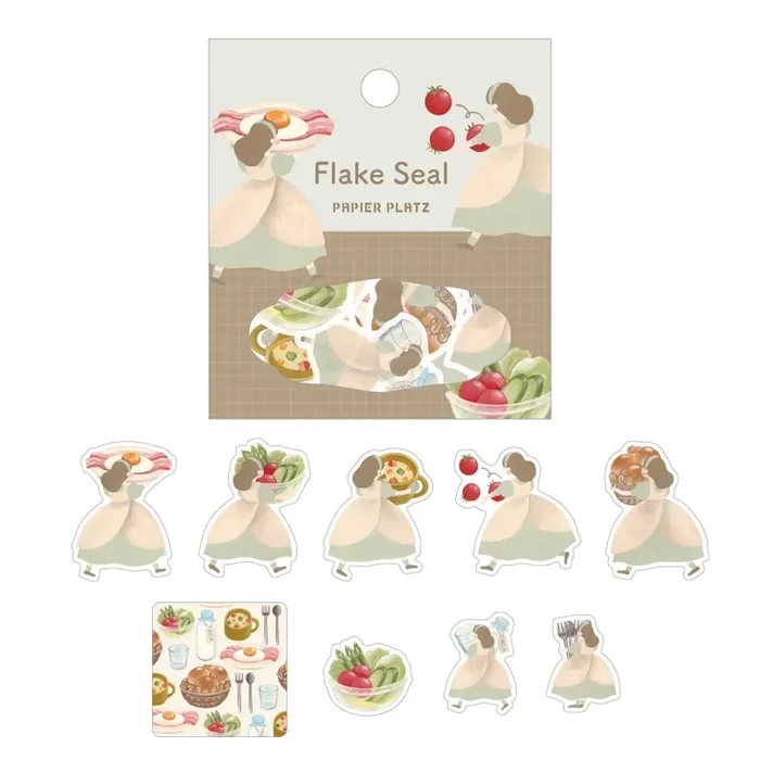 Papier Platz x Terufuku Shoten Flake Sticker – Breakfast is Ready