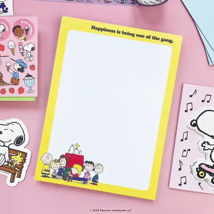 Peanuts One of the Gang Notepad
