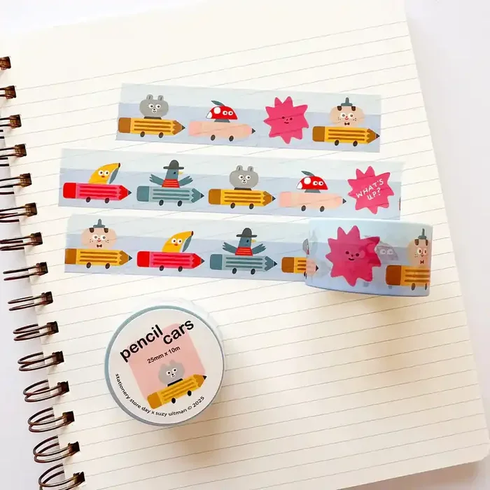Pencil Cars SSD Wide Washi Tape