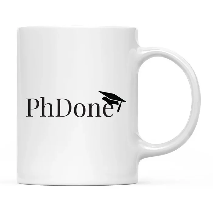 PhDone Graduation Ceramic Coffee MugSet of 1