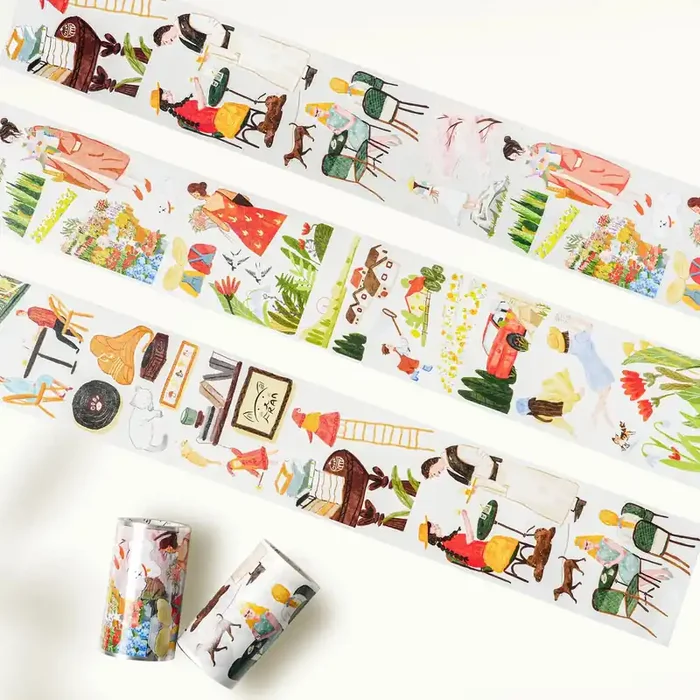 Pre-cut Hillside Moments Wide Washi / PET Tape