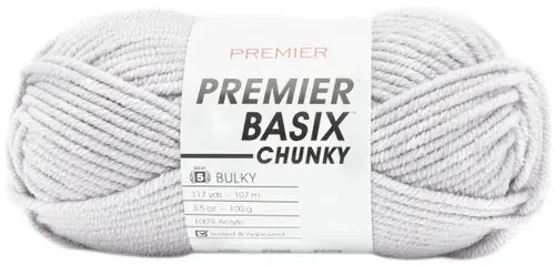 Premier Basix Chunky Yarn-Light Grey – 1145-23